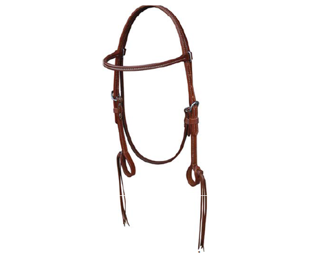 Pineapple Knot Browband Headstall - Dusty Cowboy