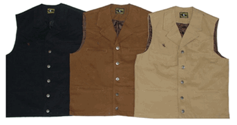 Wyoming Traders Youth Bronco Canvas Vest - Dusty Cowboy