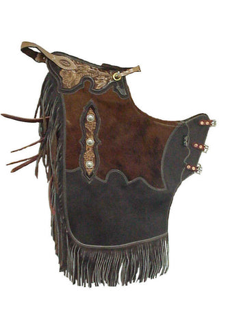 Rended Cowhide/Leather Chinks - Dusty Cowboy