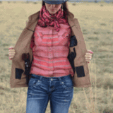 Women's Wyoming Traders Calamity Concealed Carry Vest - Dusty Cowboy